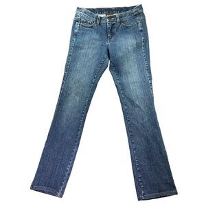 Lee Jeans Womens 7L‎ Vintage Flare Boot Cut Med Wash Butterfly Patch Hippie 90s